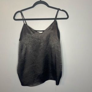 Satin spaghetti strap tank
